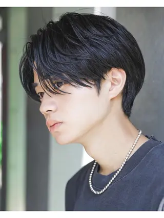 ミディアム メンズ 小島 優奈のヘアスタイル