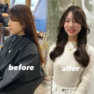 ロング HACHI美容室 韓国ヘア　AKARIのヘアスタイル