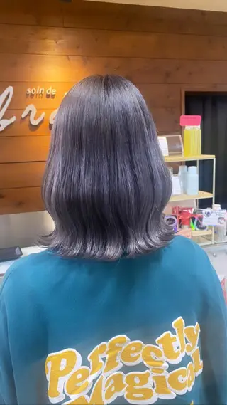 ミディアム カラー ヘアアレンジ 川上 麻梨阿のヘアスタイル