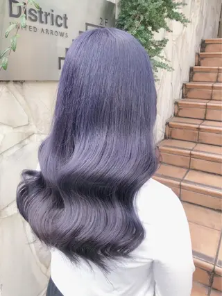 セミロング カラー ヘアアレンジ メンズ ダブルカラー特化💍 tiam💍韓国ヘアのヘアスタイル