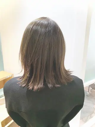 ショート カラー ヘアアレンジ 髪と心を整える美容師 透明感カラー/ボブのヘアスタイル