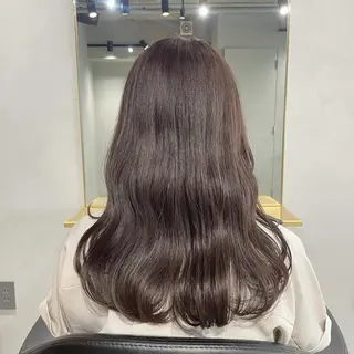 セミロング カラー 【表参道】Ruri デジタルパーマのヘアスタイル