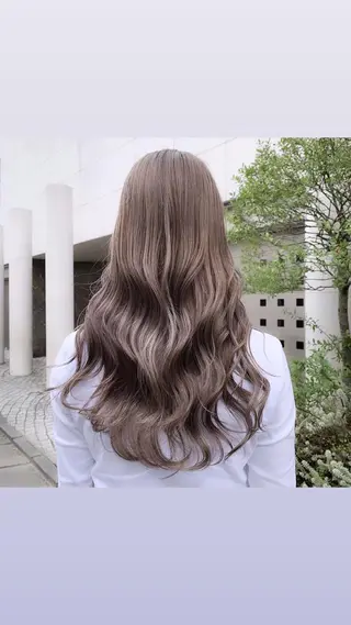 ロング カラー フェード・メッシュ ハイトーン/fumaのヘアスタイル