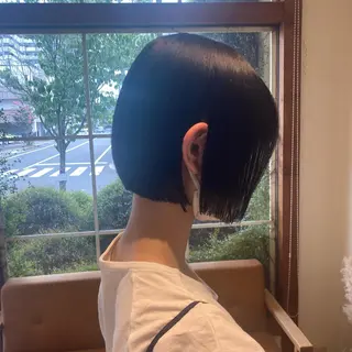 ミディアム カラー ヘアアレンジ 柳実帆/おさまるボブ /ジャニオタ美容師のヘアスタイル