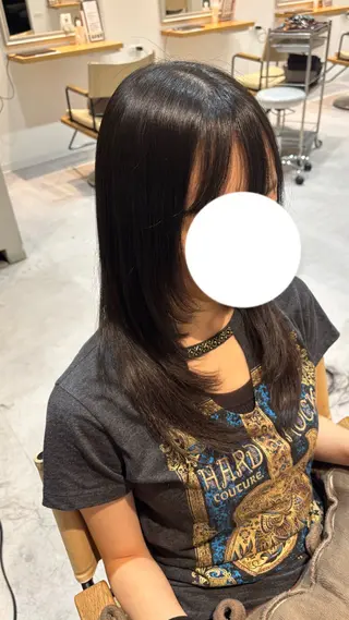 セミロング 江副 朱星のヘアスタイル