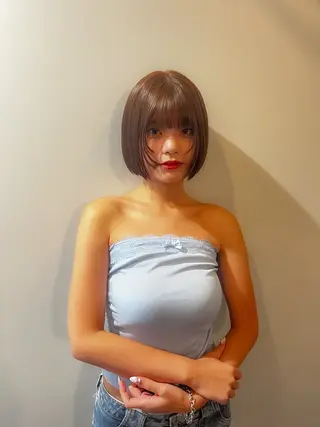 ショート 🌝ぷる艶ハイトーン 柔らかヘア🍅まあやのヘアスタイル