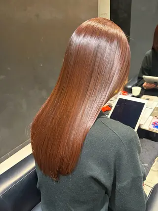 カラー ルナ｜縮毛矯正 ×デザインカラー🥝のヘアスタイル