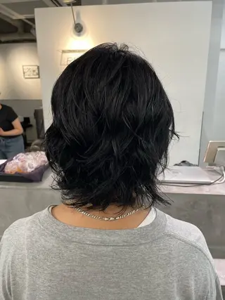 ミディアム パーマ 【お洒落パーマ】 Elme　肥塚康汰郎のヘアスタイル