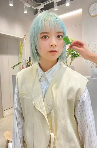 ショート カラー メンズパーマ💈藤田 晃志のヘアスタイル