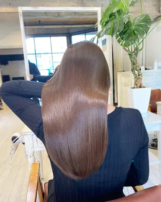セミロング カラー ブリーチ koheiのヘアスタイル