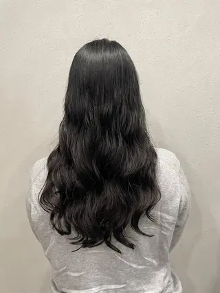 セミロング カラー パーマ 表参道🌿赤み消し カラー/チナツのヘアスタイル