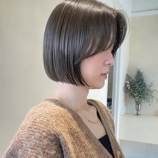 ショート カラー ボブ/ミニボブ 透明感カラーkadoのヘアスタイル