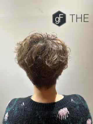 ショート パーマ いまじゅく あおいのヘアスタイル