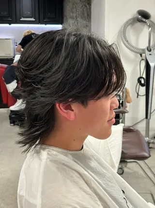パーマ ルーズ/シャドウパー マ/似合わせカットのヘアスタイル