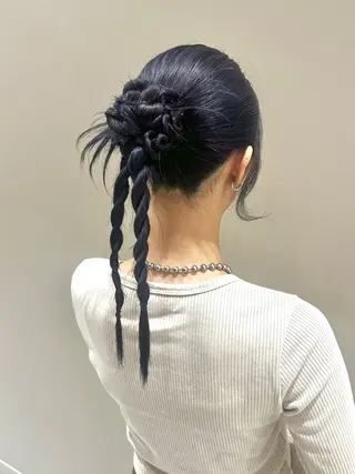 ヘアアレンジ 👔ボブ﹨髪質改善 ストレート🩳ももかのヘアスタイル