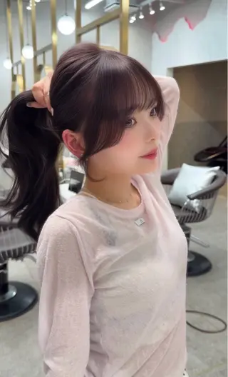 セミロング レイヤーダブルカラー KYONのヘアスタイル