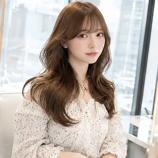 ロング 🎀池袋🎀顔周り 💖🇰🇷おばかんのヘアスタイル