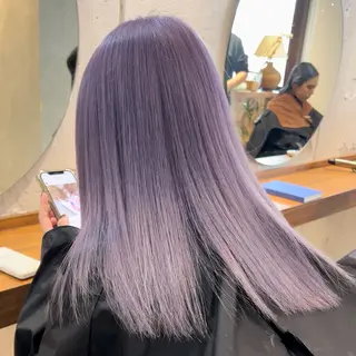 ミディアム カラー satone🩵 /レイヤーカットのヘアスタイル