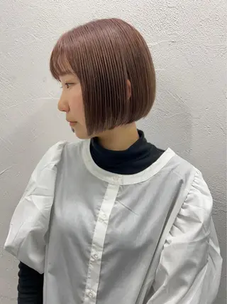 ショート カラー ヘアアレンジ 韓国/ハイトーン/ ボブ🎀MIKU🎀のヘアスタイル
