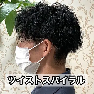 ショート パーマ メンズ メンズパーマ&メンズ 縮毛矯正/平野/渋谷のヘアスタイル