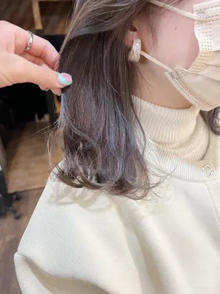 ミディアム カラー 初めてでも失敗しない 透明感カラー　Miiのヘアスタイル