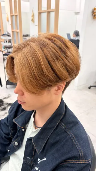 ショート カラー メンズ deseo 透明色艶カラーツバサのヘアスタイル