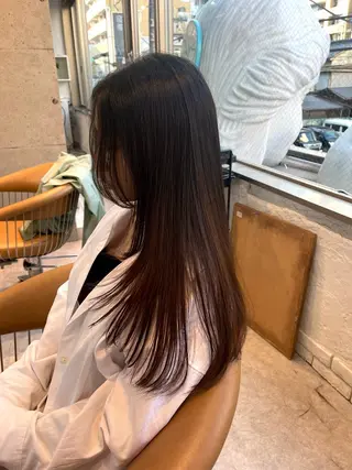 ロング うしだ かおるのヘアスタイル