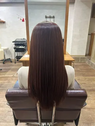 ロング カラー 吉田 萌花のヘアスタイル