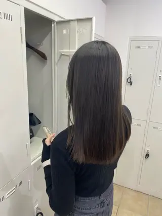 セミロング カラー ハードパーマ Rico💜のヘアスタイル