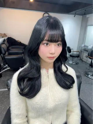 ロング カラー 髪質改善⭐️縮毛矯正 中野⭐️Rinaのヘアスタイル