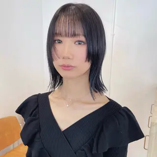 ミディアム カラー スギヤマ ショウゴのヘアスタイル