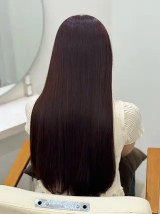 ロング 韓国風cut/ 縮毛矯正/正岡幹康のヘアスタイル