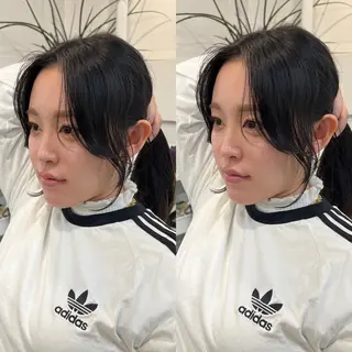 ミディアム ヘアアレンジ レイヤーカットのプロ 大人ヘア宮森貴志のヘアスタイル