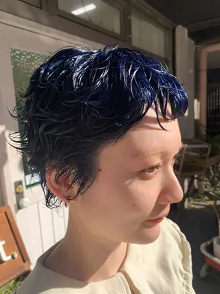 ショート パーマ 原田 穂真のヘアスタイル