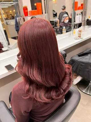 セミロング 💖札幌カラー 指名No.1💖玲奈のヘアスタイル