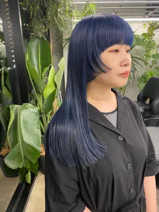 ロング カラー 似合わせカット レイヤー/ボブのヘアスタイル