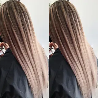 ロング カラー ヘアアレンジ レイヤー/エクステ alpha下妻のヘアスタイル