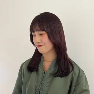 ロング カラー メンズパーマ/ メッシュ📍ユリのヘアスタイル