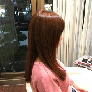 セミロング カラー 小顔/似合わせカット 杉山莉菜のヘアスタイル