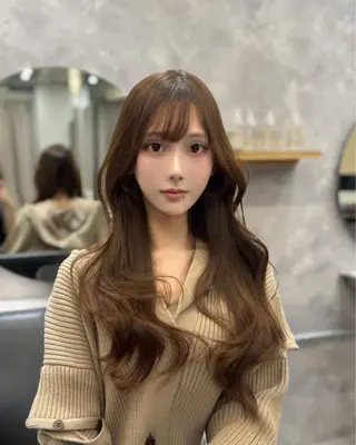 ロング カラー 宮本 優のヘアスタイル