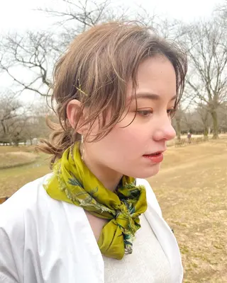 ミディアム カラー 韓国ヘア 店長NEGIのヘアスタイル