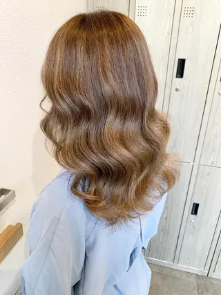 ロング カラー パーマ 名古屋駅/トップス タイリスト/大黒拓哉のヘアスタイル