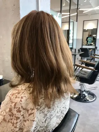 ミディアム カラー 色気レイヤー& ショートはお任せ🌟のヘアスタイル