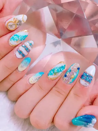 ネイル 🩵池袋heart nail🩵のネイルデザイン