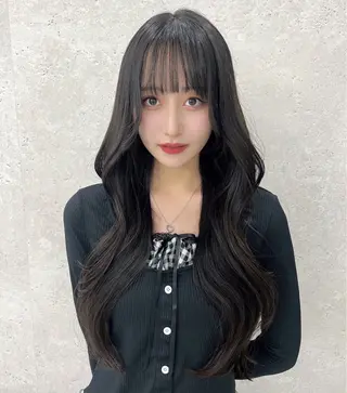 ロング RIKO👼🏻💓 韓国ガーリーのヘアスタイル