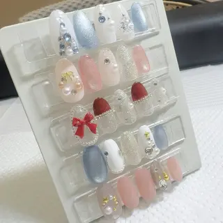 ネイル mayu🎀zina 船橋南口/パラジェルのネイルデザイン