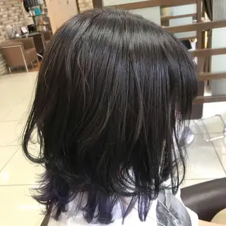 ミディアム カラー シールエクステ✨️韓 国羽エクステ🪽和希のヘアスタイル