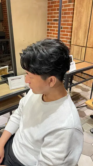 パーマ メンズ 大人男子の メンズパーマのヘアスタイル
