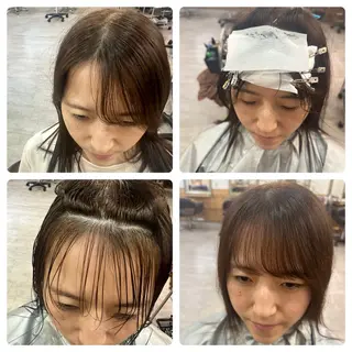 ミディアム パーマ 髪質改善＆ブリーチ 伊勢　祐一郎のヘアスタイル