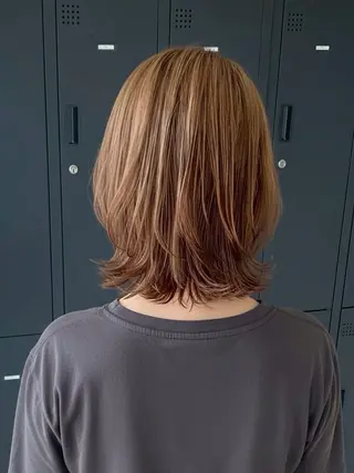 ミディアム カラー 🫧カラーモデル募集 純菜🫧のヘアスタイル